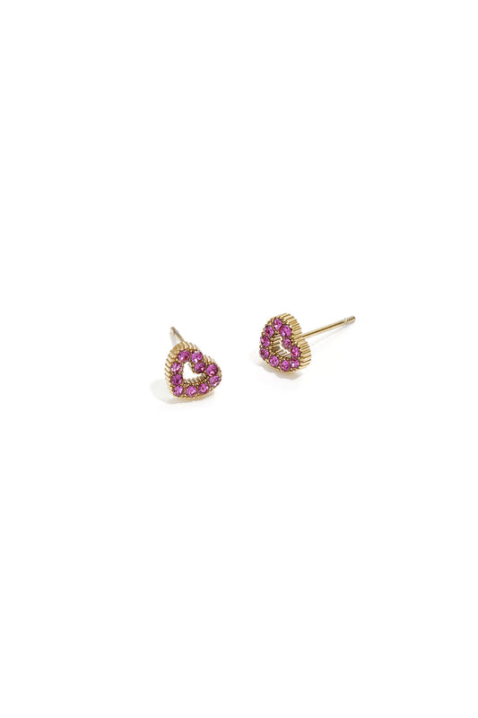 Decorated heart-shaped buttons
