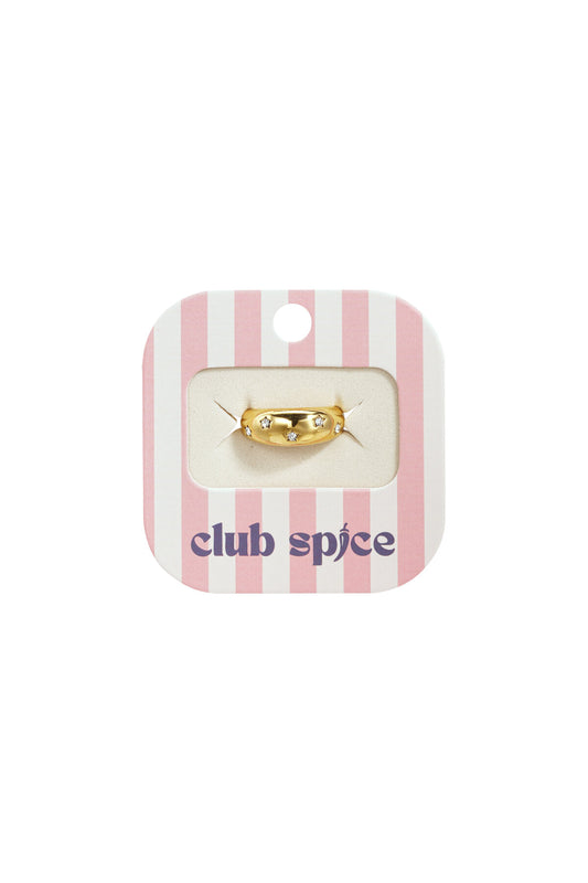 Chunky ring with star stones
